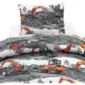 Borganas 2-Dels Set Maskiner Orange - Multi/patterned - 1ST 150X210CM
