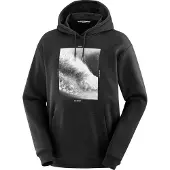 Salomon Men's All That Ridez Hoodie Deep Black Pitkähihaiset paidat XL