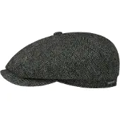 Stetson Men's Hatteras Wool Herringbone Moss Green Lippalakit L