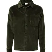 KnowledgeCotton Apparel Organic Cotton Corduroy Overshirt GOTS Forrest Night - XXL