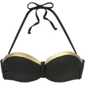 LASCANA Bikinitoppi 'Elodie' kulta / musta