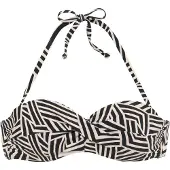 LASCANA Bikinitoppi beige / musta