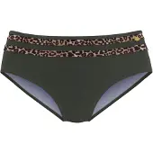 LASCANA Bikinihousut 'Adelin' nude / umbra / tummanvihreä / musta