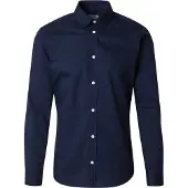 Jack & Jones Jrebgavin Solid Shirt Ls Noos - Navy - XXL