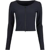 Aim'n Ribbed Performance Zipped Cardigan - Black - L