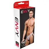 Envy LOGO ELASTIC LOWRISE MESH JOCK WHITE
