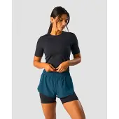 ICANIWILL Charge Cropped Mid Sleeve Wmn, Black