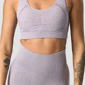 ICANIWILL Rush Seamless Sports Bra Lilac Melange