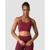 ICANIWILL Define Seamless Tie Dye Sports Bra Red