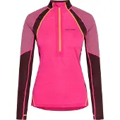 Kari Traa Women's Alma Half Zip Berry Kerrasto yläosat BRIGHT PINK XS