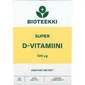 Bioteekin Super D 100 μg 60 kaps. ravintolisä