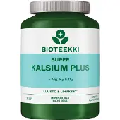 Bioteekki Super Kalsium Plus kapseli 90 kpl