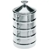 Alessi - Kalistò 3 Säilytyspurkki 1,14 L Teräs