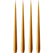 Ester & Erik -kynttilä, 4-pakkaus matta mörk saffran, 42 cm