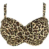 SugarShape Bikinitoppi 'Monaco' beige / meleerattu ruskea