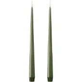 Ester & Erik kruunukynttilä LED 2 kpl 70 Green Soil , 30 cm