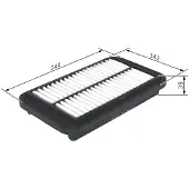Bosch Ilmansuodatin , F 026 400 231 - Suzuki - Alto. Nissan - Pixo