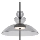Maytoni Led riippuvalaisin Bangkok, Musta, Olohuone/ruokailutila, Metalli, Moderni