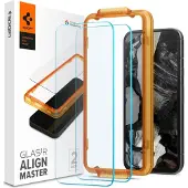 Spigen GLAS.tR Align Master, Google, Pixel 8a, Naarmuuntumisenkestävä, Läpinäkyvä, 2 kpl
