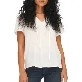 JDY Jdylima Life S/S Top Wvn Noos - White - 42