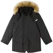 Reima Ajaton Reimatec Talvi Takki Black Black-116 cm Musta 116 cm Pojat, Tytöt