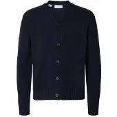 Selected Slmcody Ls Knit Cardigan Noos - Navy - XL