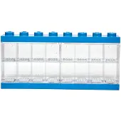 LEGO Minihahmoteline - 16 lokeroa - 38 cm - Sininen - - OneSize - Laatikot