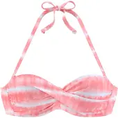 s.Oliver Bikinitoppi meleerattu pinkki / valkoinen