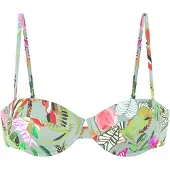 s.Oliver Bikinitoppi minttu / tummanvihreä / lohi / offwhite