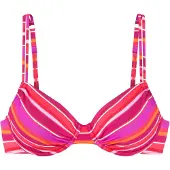 s.Oliver Bikinitoppi vaaleanpunainen / vadelma / neonpinkki / valkoinen