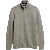 Superdry for man. M6110648A Gray Henley shirt (L), Casual, Grey, Cotton, Long sleeve
