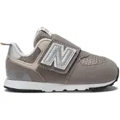 New Balance unisex for kids. NW574V1 Trainers 574 New-b grey (17), Flat, Velcro, Casual, children's fashion