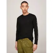 Tommy Hilfiger Tommy Logo Long Sleeve Tee - Black - S