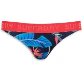 Superdry for woman. W3010401A Bikini Bottom Classics navy (M), Black, Beachwear, Recycled Polister, Sustainable