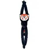 Muovijalelu Panda punainen pehmo halaava