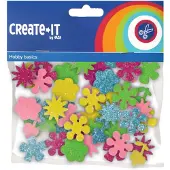 Haza Foam stickers Flowers Glitter 25 pcs.