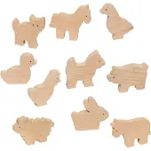 Goki Wooden Farm Animals 10pcs.