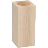 Playwood Tea light holder Square beech wood 13cm