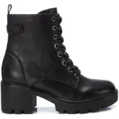 Xti for woman. 14298301-NEGRO Ankle boots 142983 black (38), 5 to 8 cm, Laces, Zip, Casual