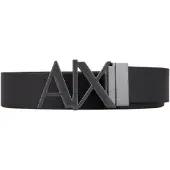 Armani Exchange for man. 951017CC50554120 Black leather belt (32), Casual, Classic