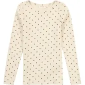 Lil´ Atelier Nmnlago Kim Ls Slim Top Lil Noos - Cream - 116