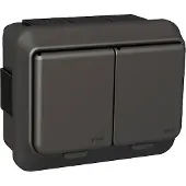 Schneider ELECTRIC EXXACT 2-OSAINEN PINTAPISTORASIA IP44 JOUSILIITTIMILLÄ ANTRASIITTI (WDE003292)