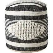 Affari of Sweden MINNA pouf musta/norsunluu