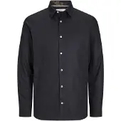 Jack & Jones Blanordic Flores Long Sleeve Shirt Musta L Mies