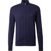Tommy Hilfiger Neuletakki 'Flag Embroidery Zip-thru' laivastonsininen
