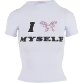 FELICIOUS Paita 'Love Yourself' eosiini / musta / offwhite