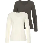 LASCANA Paita kerma / khaki