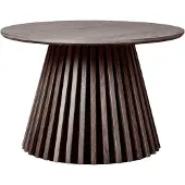 Ebuy24 Pyöreä sohvapöytä 70x45 cm ruskea tammi koriste