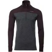 Aclima Men's LightWool 180 Polo with Zip Chocolate Plum/Marengo Kerrasto yläosat S