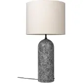 Gubi Gravity XL -lattiavalaisin Harmaa marmori/canvas, low